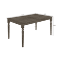 thumbnail image 5 of Home Design Clinton 7-Piece Dining Set, Gray/Taupe, Rectangular table, Upholstered cushioned chairs, Nailhead trim, Modern classic style, Durable construction, 5 of 9