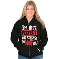 thumbnail image 3 of I'm Not Perfect Funny Insulting Zip Up Hoodie Men's Women's Brisco Brands S, 3 of 5