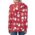 thumbnail image 2 of DISNIMO Christmas Sweatshirts for Women Snowman Snowflake Printed Hoodies Zip Up Hooded Jackets Long Sleeve Sport Sweatshirt with Pockets, 5XL, 2 of 5