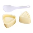 thumbnail image 4 of Molde triangular para hacer bolas de arroz, caja bento portátil multifuncional para almacenar alimentos en el hogar, molde triangular para hacer sushi Conjunto beige, 4 of 8