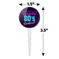 thumbnail image 6 of Made in the 80s Radical Cupcake Picks Toppers Decoration Set of 6, 6 of 6