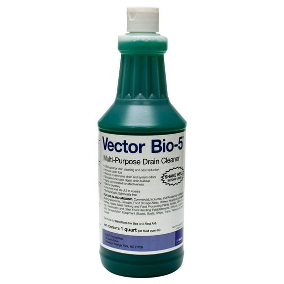 Vector Bio-5 Multi-Purpose Drain Cleaner quart (32 oz)