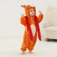 thumbnail image 5 of QEFJNO Newborn Infant Animals Dear Romper Baby Winter Flannel Playsuit Toddler Hoodie Romper Jumpsuit with Zipper, 5 of 9