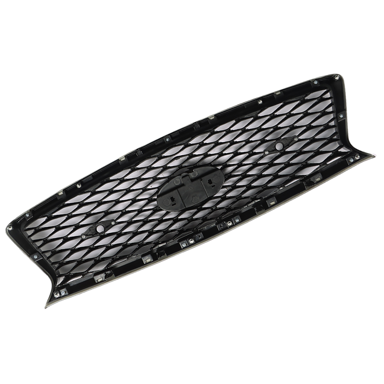 Front Bumper Grille Set For 2015 Chevy Cruze - Lower & Upper, Black & Chrome, 3-Piece