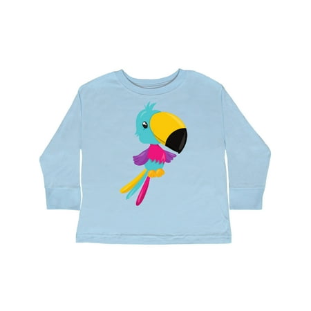 

Inktastic Colorful Parrot Tropical Bird Tropical Parrot Gift Toddler Boy or Toddler Girl Long Sleeve T-Shirt