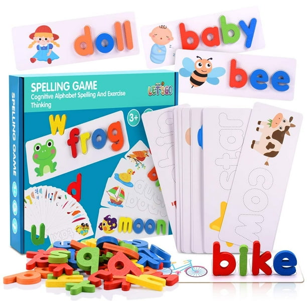 Jouet Enfant 3 4 5 6 Ans, Jouet Fille 3-7 Ans Jeux Alphabet Cadeaux Enfant  3-7 Ans Fille Jeux Éducatifs 3 4 5 6 7 Ans Garçon 3-7 Ans - Cdiscount Jeux  - Jouets