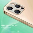 thumbnail image 5 of Dteck 3D Bling Diamond Camera Lens Protector for iPhone 13 Pro Max Protective Lens Decoration Glitter Metal Camera Cover for iPhone 13 Pro Max, gold, 5 of 7