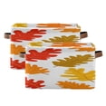 thumbnail image 2 of Autumn Colorful Leaves Square Storage Bins with Handles Collapsible Containing Box 1 Pack, 2 of 9