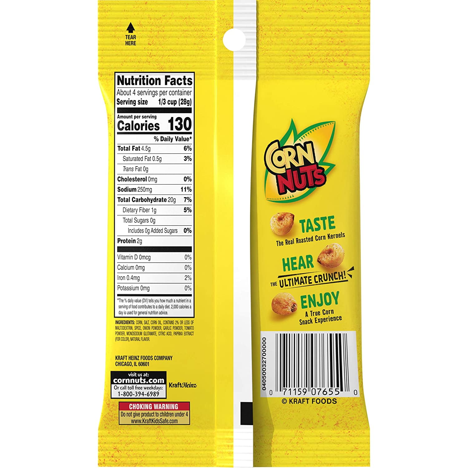 Corn Nuts Corn Kernels Chile Picante Con Limon 4 oz (Pack of 12)