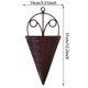 thumbnail image 4 of Triangular de ratán de pared colgante decorativo de montaje en pared de cocina colgante de pared triángulo de moldeo por inyección de color marrón claro, 4 of 8