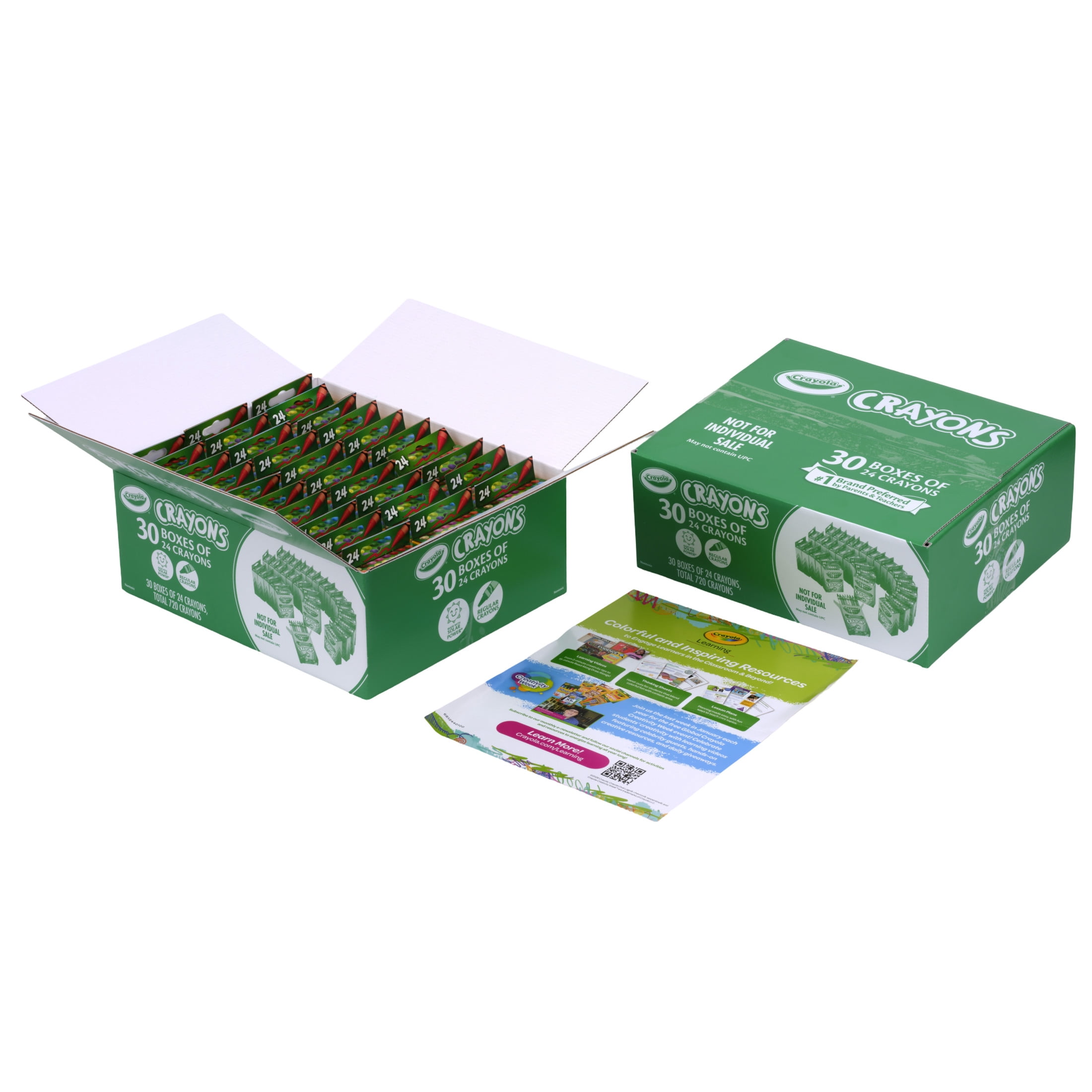 Crayola Crayons Bulk (30 Boxes of 24), Classroom Essentials for Teachers, Kindergarten & Elementary School Supplies, Art Teacher Gift, Ages 3+