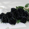 thumbnail image 5 of 10pcs 20" Roses Artificial Flowers Silk Fake Flowers Realistic Roses Bouquet Long Stem for Wedding Home Party Birthday Decoration, 5 of 7