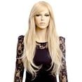 thumbnail image 4 of Beauos Clearance Fashion Synthetic Golden Long Straight Hair Cosplay Micro-Volume Long, Wigs for Women Clearance Sale, 1 Wig, 4 of 6