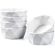 thumbnail image 1 of Ramekins 8 oz, Porcelain Ramekins Oven Safe, Geometric Style Ramekins for Baking Souffle, Ice Cream, Set of 6, White, 1 of 4