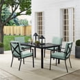 thumbnail image 2 of Crosley Furniture Kaplan 5-Piece Fabric & Metal Outdoor Dining Set in Mist Green, 2 of 17