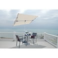 thumbnail image 2 of SimplyShade 6.75' Outdoor Patio Rectangle Balcony Umbrella, Ivory, 2 of 5