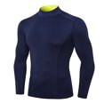 thumbnail image 2 of Hombres Camisas deportivas Camiseta de manga larga Cuello alto Rendimiento deportivo de secado rápido, 2 of 7