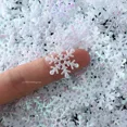 thumbnail image 2 of 300 piezas de copos de nieve navideños de 2 cm, confeti, adornos para árbol de Navidad, decoraciones navideñas para el hogar, suministros de decoración para tartas y fiestas de invierno, 2 of 5