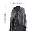 thumbnail image 3 of potrochi Heating Blanket, Heated Throw Blanket Plush, USB Electric Throw Blanket with Zipper, Adjustable 3 Levels Temperature, Wearable Portable Throw Poncho Wrap for Shoulder and Neck, 3 of 8