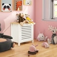 thumbnail image 2 of Costway MDF Toy Box Large Storage Wooden Toy Organizer with Convenient Lid, 2 of 10