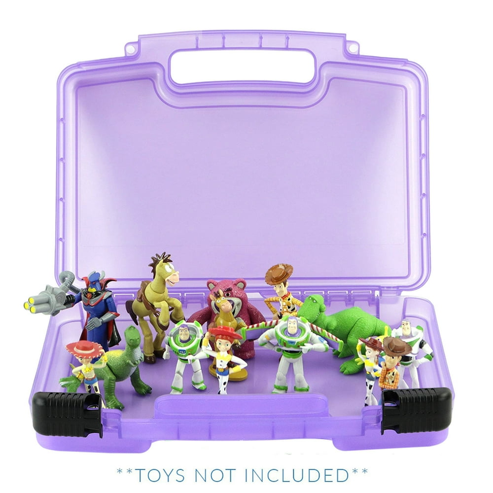 Toy Story Case, Toy Storage Carrying Box. Figures Playset Organizer. Accessories For Kids by LMB