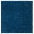 thumbnail image 4 of Safavieh August Shag Collection AUG900N Solid 1.2-inch Thick Area Rug, 6'7" x 6'7" Square, Navy, 4 of 5