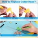 thumbnail image 4 of Cortador de Pluma Rotatorio de 360 Grados Uxcell, 3 Piezas Herramienta de Corte de Manualidades con Cabeza de Cortador, Amarillo, Azul, Rojo Rosa, 4 of 5