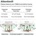 thumbnail image 2 of Floral Tablecloth Flower Round Tablecloth 60 Inch Washable Table Covers Spring Flowers Table Cloth Home Parties Holiday Dinner Party Dining Room Kitchen Decor, 2 of 6