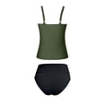 thumbnail image 5 of BOOMNY Womens Leakproof Tankini Sets 2 Peice Menstrual Swimsuit For Women Solid Color Swimwear Tummy Control High Waist Cozy Soft Bathing Suits, 5 of 7