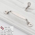 thumbnail image 2 of SENRISE Stainless Steel Door Handle Pull for Cabinet Bookcase and Drawer Size 110mm Silver, 2 of 5