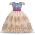 thumbnail image 3 of Vestido distintivo Vestido sin espalda Lazo Falda infantil Vestido de malla Vestido de niña, 3 of 6