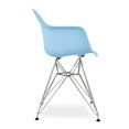 thumbnail image 2 of Aron Living Tower 18" Plastic and Chrome Steel Armchairs in Blue (Set of 2), 2 of 6