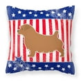 thumbnail image 2 of Caroline's Treasures BB3309PW1818 USA Patriotic Norfolk Terrier Fabric Decorative Pillow , 18H x18W, multicolor, 2 of 2