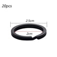 thumbnail image 2 of DESIGNICE Stainless Steel Key Rings - 20 Pcs Round Split Key Rings for Keychains - Metal Keychain Rings - Black, 2 of 7
