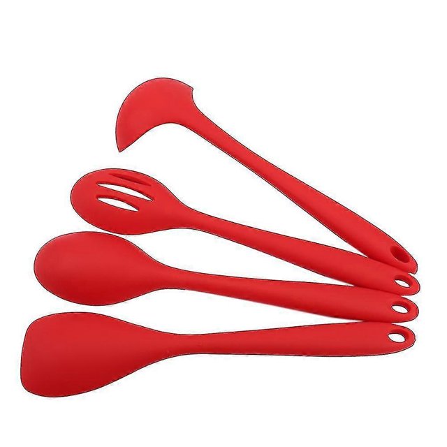 Sunrain Calypso Basics Melamine Utensil Set, -piece, Red