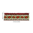 thumbnail image 4 of Festive Season Window Curtain for Christmas Themed Decor, Easy Install Polyester Drapery to Enhance Holiday Ambiance(Red,E), 4 of 6