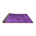 thumbnail image 2 of Ahgly Company Indoor Round Abstract Purple Contemporary Area Rugs, 5' Round, 2 of 4