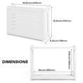 thumbnail image 2 of White Router Shelf Wall Mount WiFi Router Storage Box Modem Cable Router Cover Organized Power Strip Cable Management Hider Rack by Solid Wood, 2 of 6