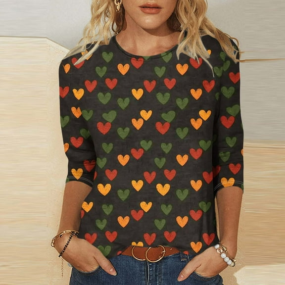 3/4 Sleeve Summer Tops for Women Cotton Summer Shirts for Women Womens T Shirts Loose Fit Cotton Oversized Tshirts for Women Graphic Gym