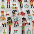 thumbnail image 3 of SKYSONIC Xmas Funny Nutcrackers Round Tablecloth 60inch Indoor Wrinkle Free, Circular Lace Table Cover Washable for Kitchen Dining Decor, 3 of 7