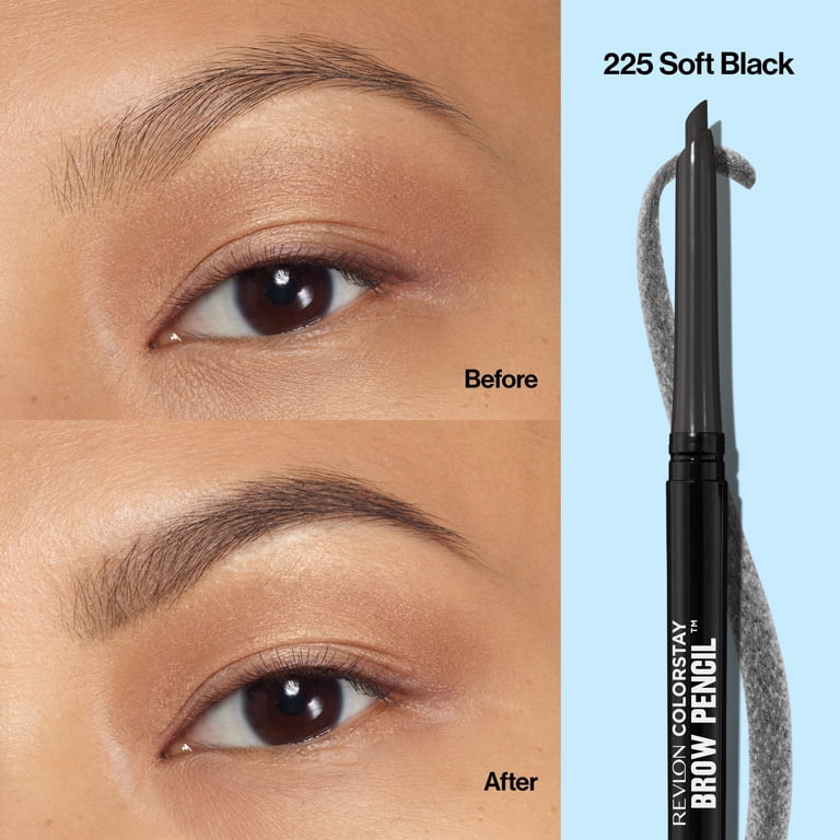 Revlon ColorStay Waterproof Eyebrow Pencil, Soft Black photo 2