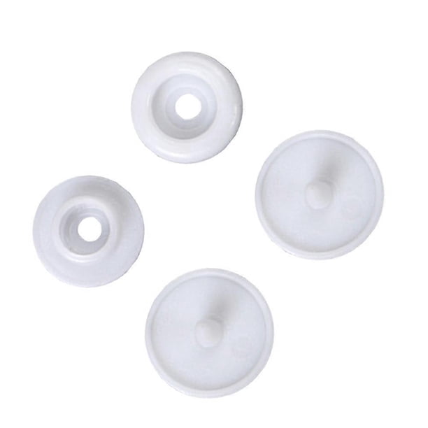 Button Fasteners for Clothing Snap Fastener Tailoring Cloth Diapers White Material 100 Sets
