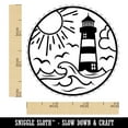 thumbnail image 2 of Lighthouse Sea Ocean Waves Rubber Stamp for Scrapbooking Crafting Stamping - Small 3/4 Inch, 2 of 7