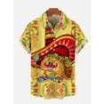 thumbnail image 4 of Camisas hawaianas de moda 2024 para hombre, estilo mexicano, estampado de póster artístico de grafiti colorido, camisa de manga corta, ropa estilo hawaiano, 4 of 4