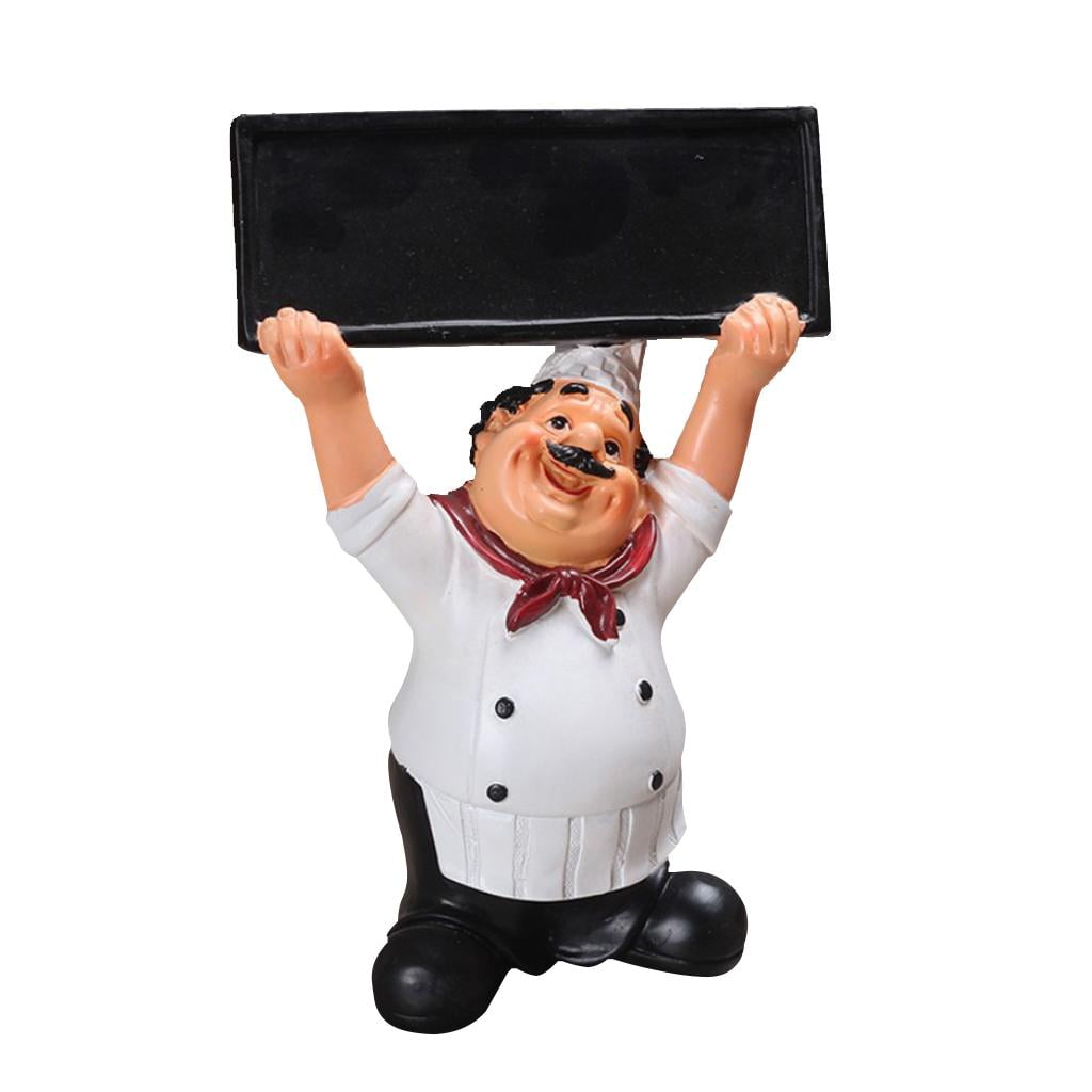 Chef Figurines Kitchen Decor Chef Statue Vintage Country Resin Figure