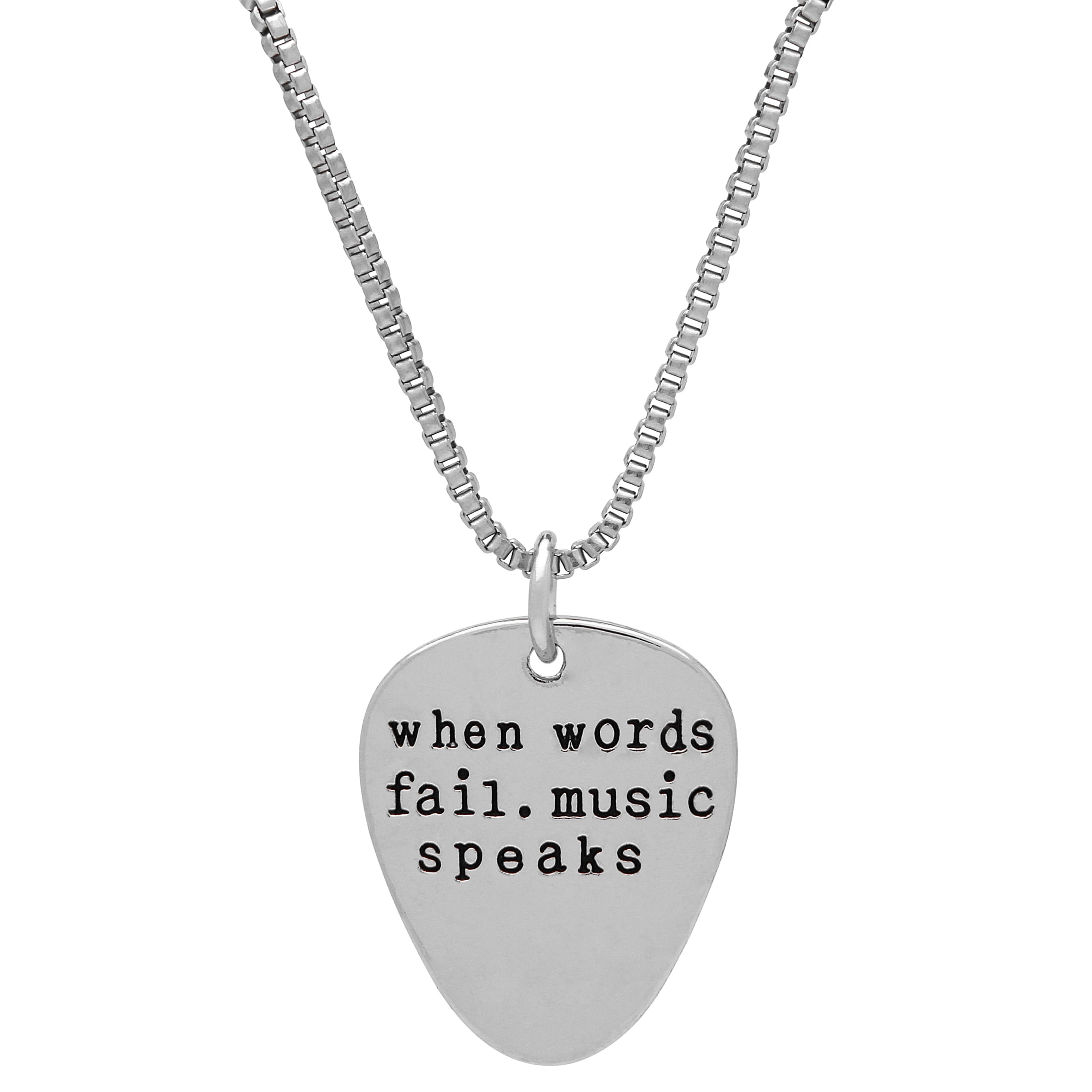 Slight Fligh Necklace Paris Elements Military Army Pendant Tag Guitar Picks