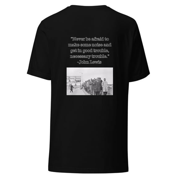 "Good Trouble" John Lewis Unisex t-shirt (Black, S)