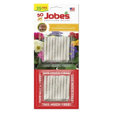 Jobes 5201T Flowering Plant Food Spikes 10-10-4,