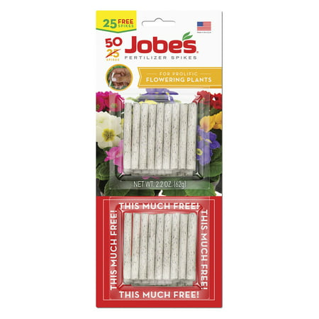 Jobes 5201T Flowering Plant Food Spikes 10-10-4, (What's The Best Plant Food For Hanging Baskets)