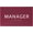 Burgandy, variant on ADA CENTRAL SIGNS - 6" X4" Manager Sign - ADA Compliant Tactile Graphics Grade 2 Braille Text Identification Sign | Wall Mount Plastic Room Name Sign for Offices, Businesses, and Restaurants